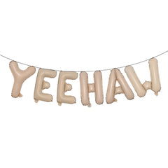 YEEHAW Caramel aluminum foil letters 16 inch each