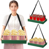 yeesport wooden snack trays with adjustable straps
