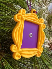 Yellow Friends Frame ornament display