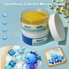 Yellow grout color option for mosaics
