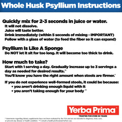 Psyllium husk vegan gluten free fiber supplement packaging