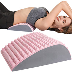 YESINDEED Back Stretcher Pillow pink front view