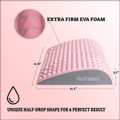 YESINDEED Lumbar Support Cushion side profile pink