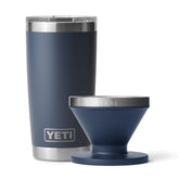 YETI Rambler 20 oz Navy tumbler front view