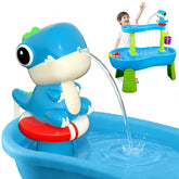 YIDIBOF Dinosaur Water Table Pump blue color with rechargeable battery