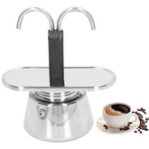 YIHAOSSING stainless steel moka pot front view