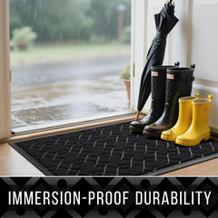0.20 inch ultra-thin door mat fits under most doors