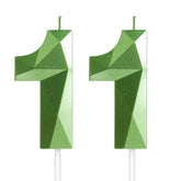 Yiran Number 11 Candles two piece numeral candles for cake topper