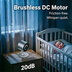 Cordless operation desk fan with quiet 20dB performance