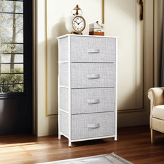 YITAHOME dresser showing wooden tabletop and fabric drawers