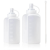 Yiyiring 2-pack condiment squeeze bottle 27oz wide mouth