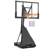 Yohood 10FT portable basketball hoop exterior with wheels