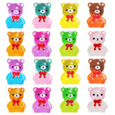 Yojo 16pcs luminous 3d bear fridge magnets on fridge surface