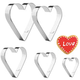 YomiFamily heart cookie cutter set in blister packaging