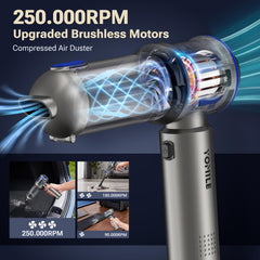 Yomile 9000mAh battery cordless vacuum
