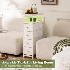 LED nightstand with 60 000 colors and 29 lighting modes