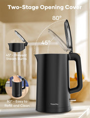 Cordless base for easy pouring