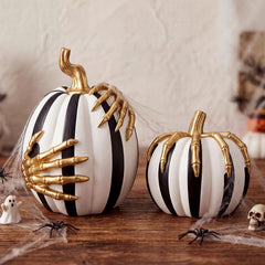 Yookeer 2 piece Halloween pumpkin set display