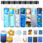 YooNotee weather sensory bottle kit set with 12 bottles and caps