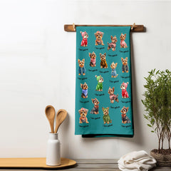 Premium cotton kitchen towels for drying dishes