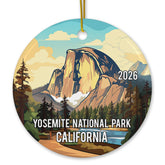 Yosemite National Park California 2026 ornament front view