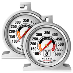 Youtex oven thermometer yt-30 2-pack with 100-600°F range