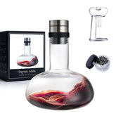 YouYah wine decanter set 1300ml crystal hand blown
