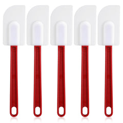 Yuanan 5 Pcs Rubber Spatulas red handle set