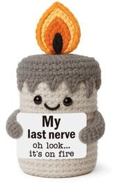 YUEYUQIU My Last Nerve Crochet Candle product image