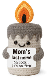 yueyuqiu mom's last nerve crochet candle front view