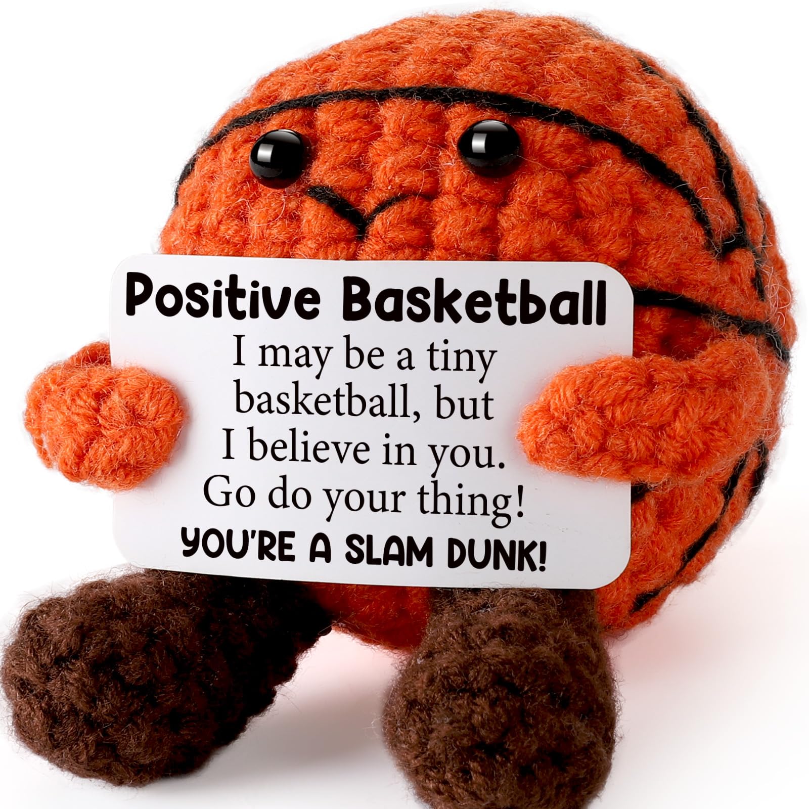 YUEYUQIU crochet basketball stuffed animal compact size 3.15x2.4x2.55 inches