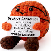 YUEYUQIU crochet basketball stuffed animal compact size 3.15x2.4x2.55 inches