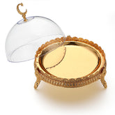 Yungyan Ramadan Tray with gold base and acrylic lid