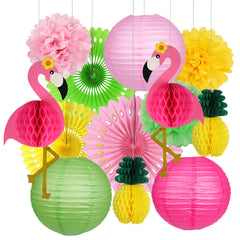 YUNXUAN flamingo pineapple decor set 13pcs