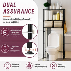Stainless steel bathroom organizer with scratch resistant finish