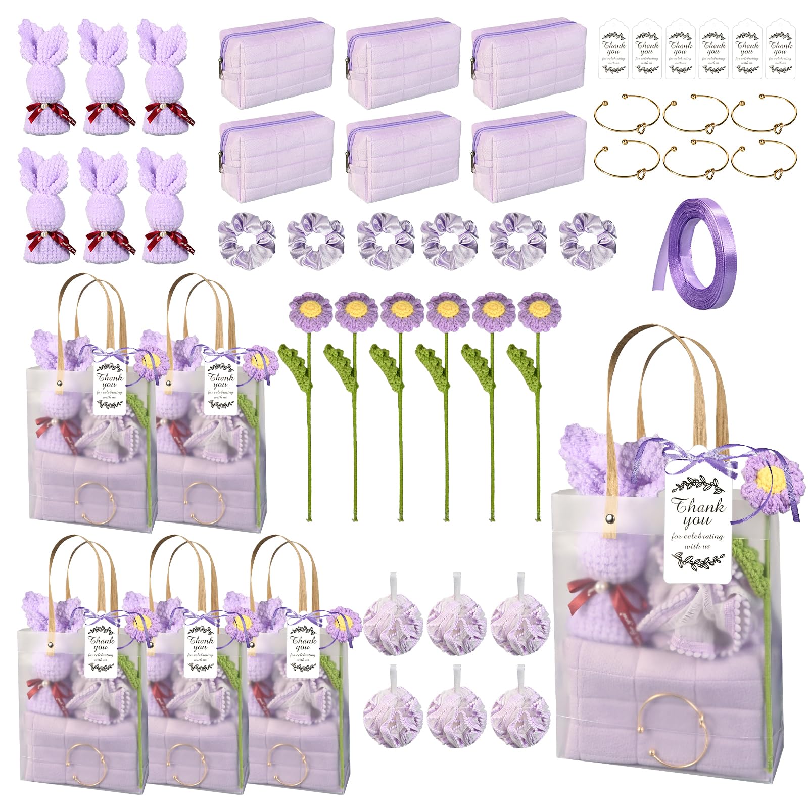 Yuzhrao 6 sets baby shower prizes gift set box display