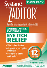 Zaditor antihistamine eye drops 5 mL per bottle Twin Pack