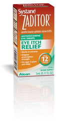 Adults and children 3+ use Zaditor Systane Eye Drops