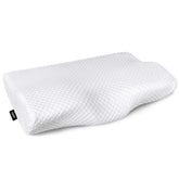 ZAMAT memory foam pillow on bed with adjustable loft