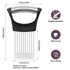 Stainless steel onion slicer holder by ZASZO
