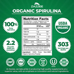 USDA organic spirulina powder USA facility