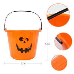 Zcaukya purple Halloween Buckets 3-pack