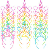 Zddaoole unicorn headbands 24 piece set six colors