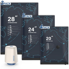Zeclu 12 Pack Vacuum Seal Bags for clothing travel