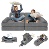 zefinot toddler couch 10-piece modular set overall view