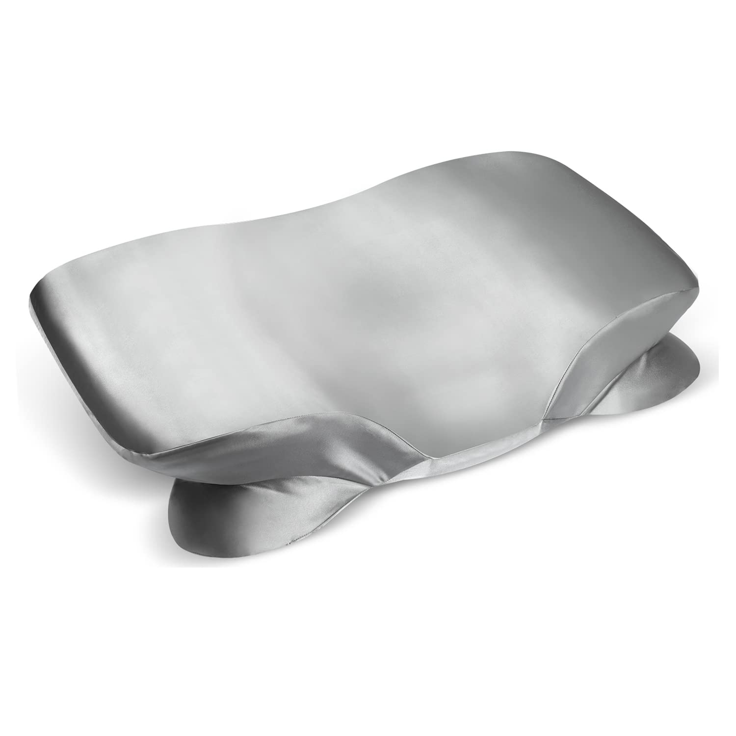 Zelimun cervical pillow satin pillowcase gray with zipper