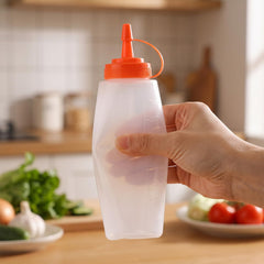 White Zelphvt squeeze bottle for dressings