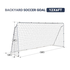 Reinforced steel frame with corner supports for ZENY goal