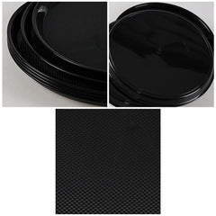 Interior diameter about 11.85 inches round tray