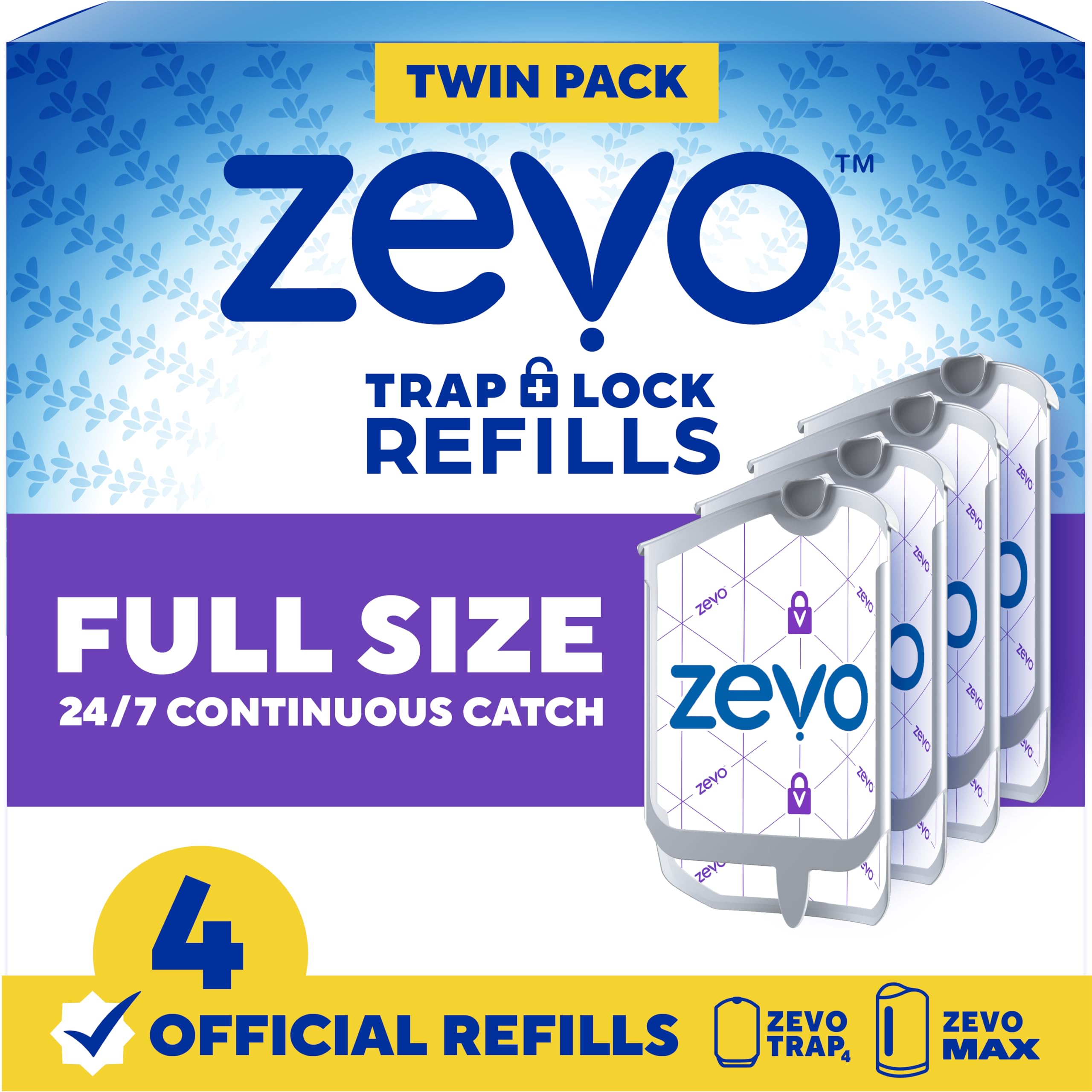 Zevo Flying Insect Trap refill cartridges packaging